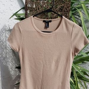 Tan tshirt bodysuit